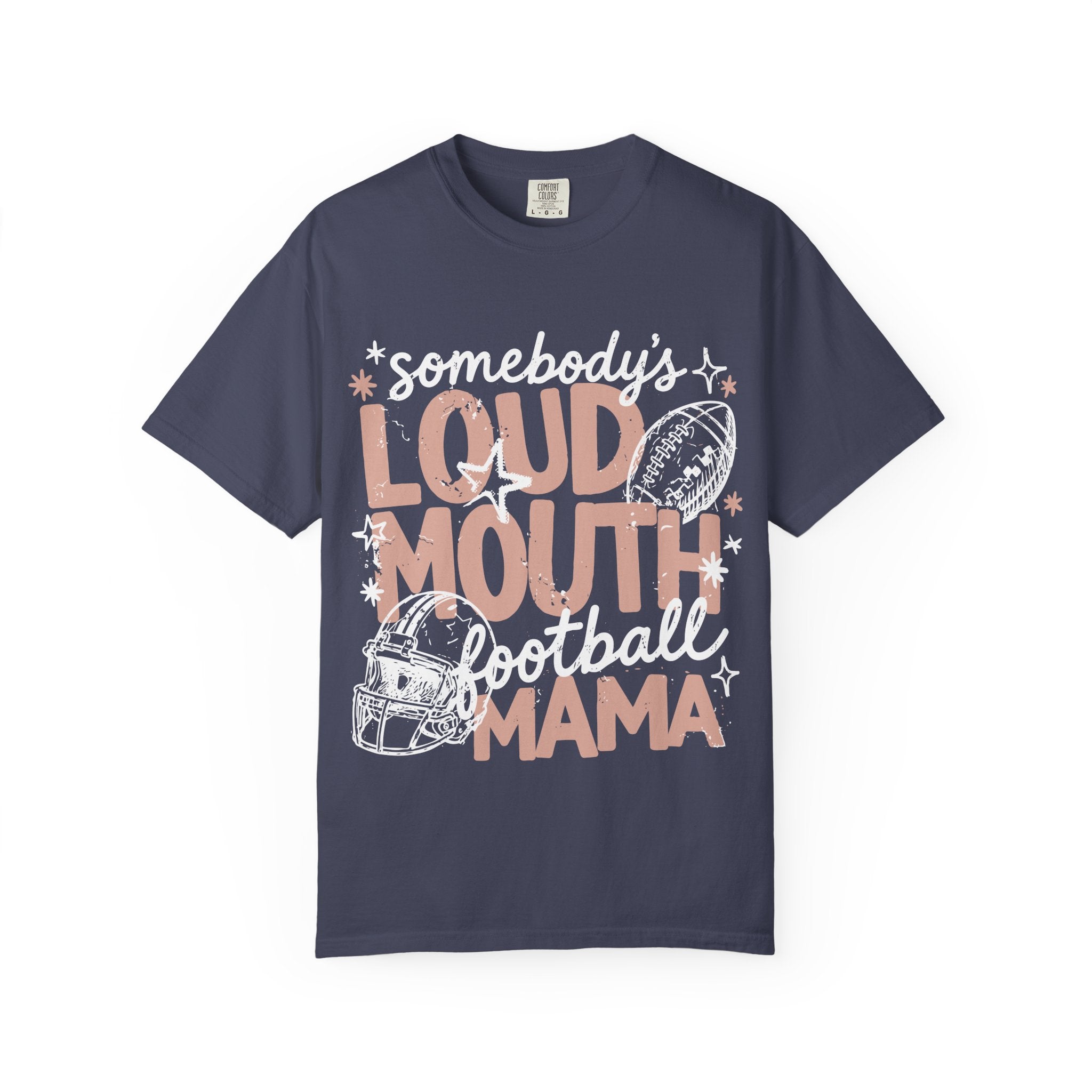 Somebody's Loud Mouth Football Mama Tee