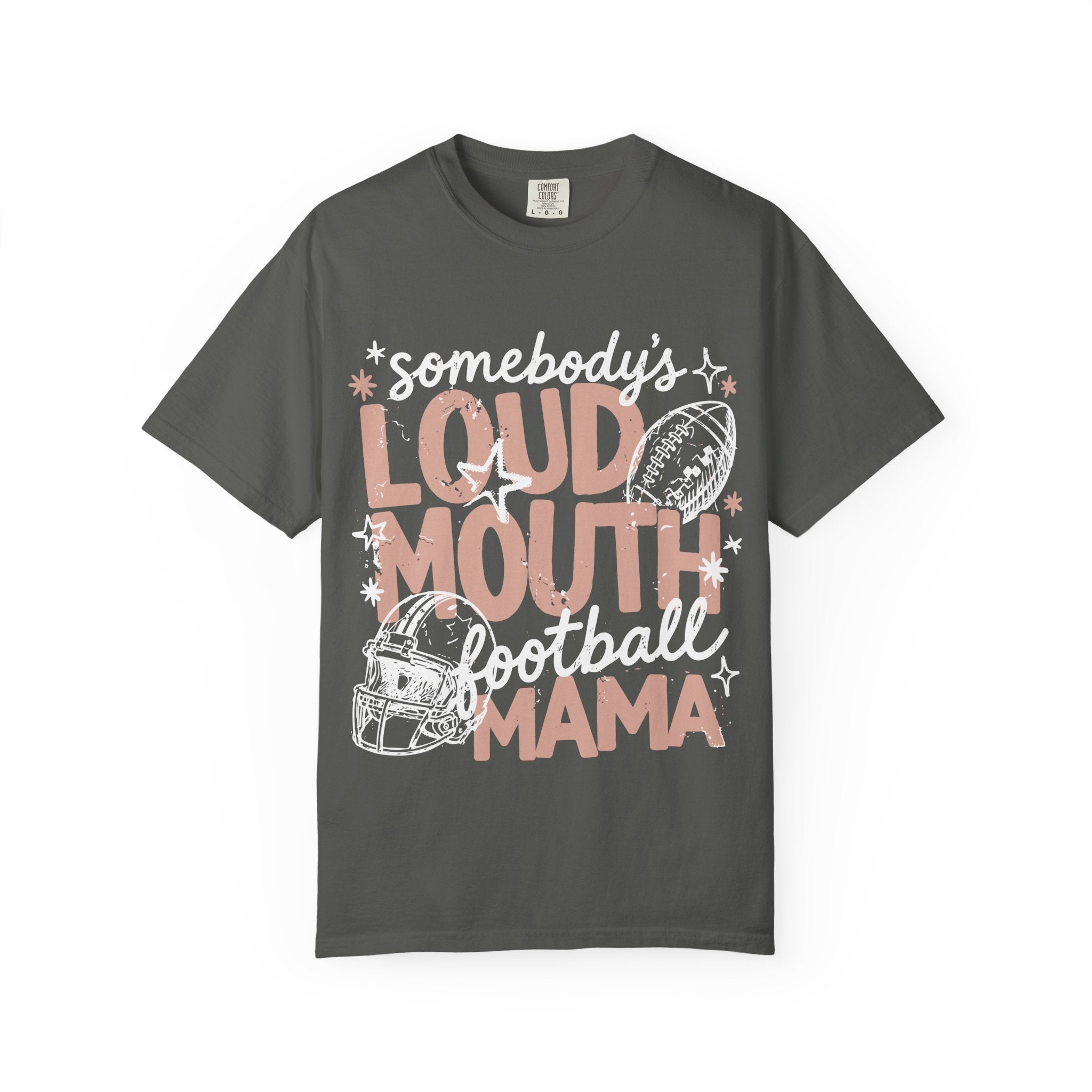 Somebody's Loud Mouth Football Mama Tee