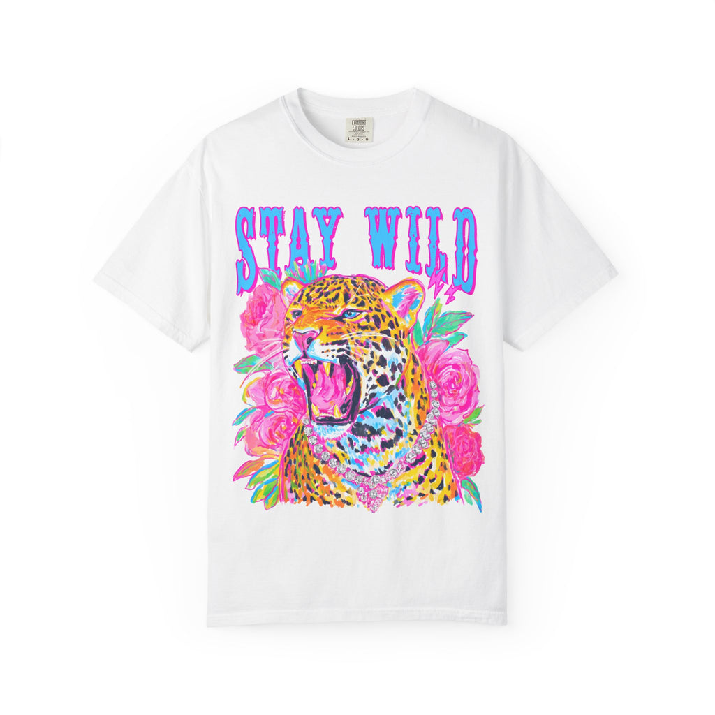 Stay Wild Leopard Graphic Tee