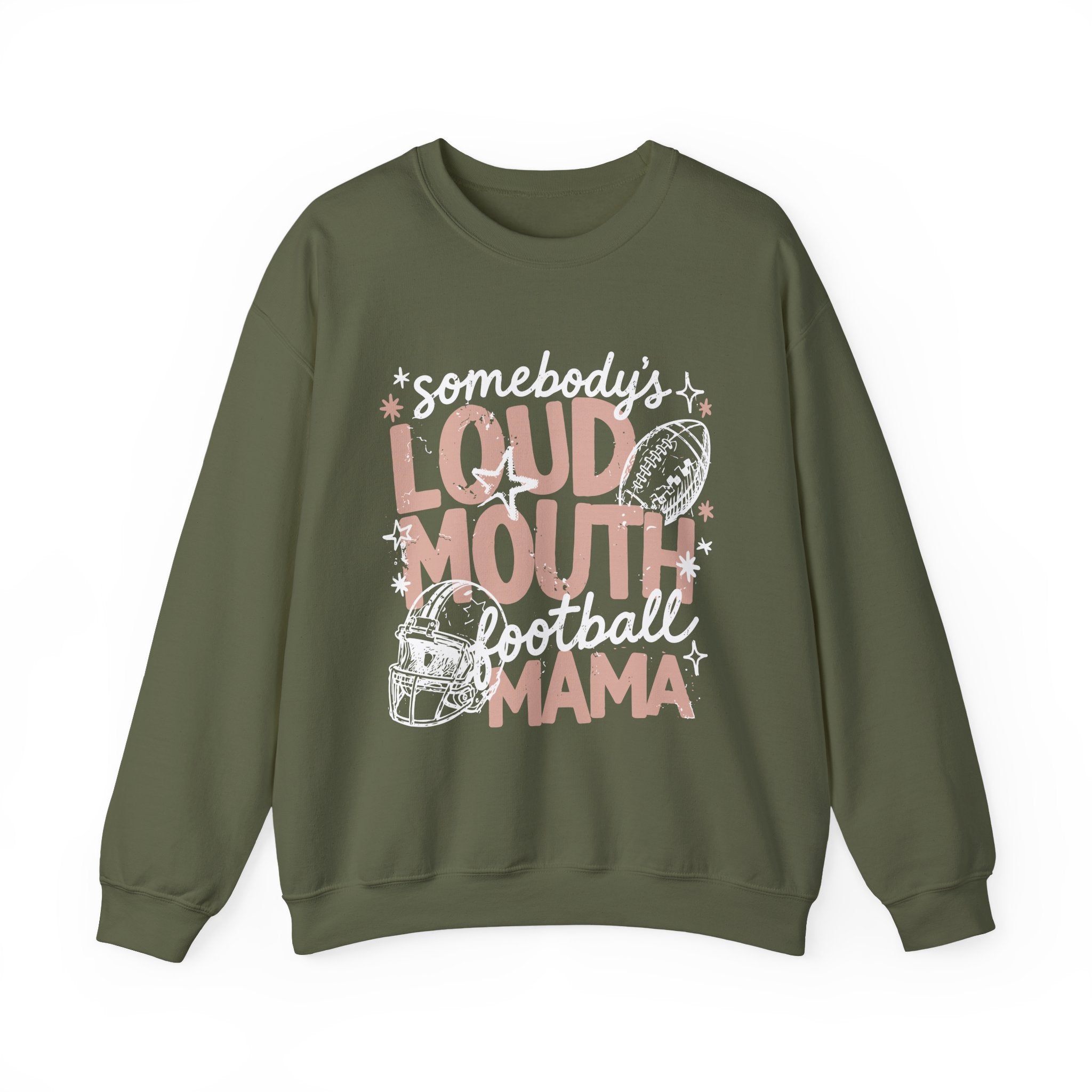 Somebody's Loud Mouth Football Mama Sweatshirt