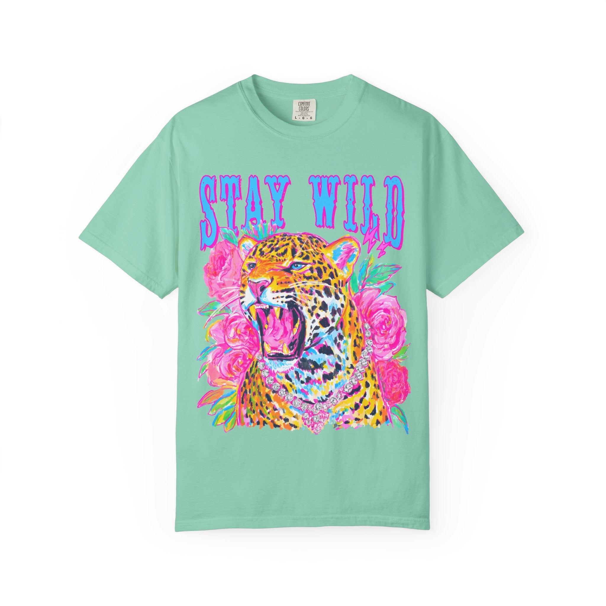 Stay Wild Leopard Graphic Tee