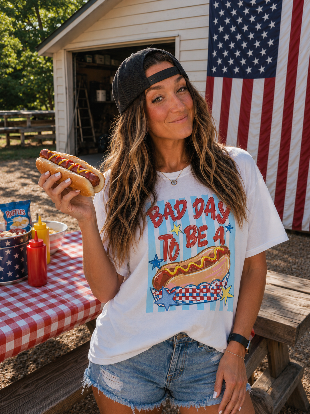 Bad Day to Be a Hot Dog Graphic Tee
