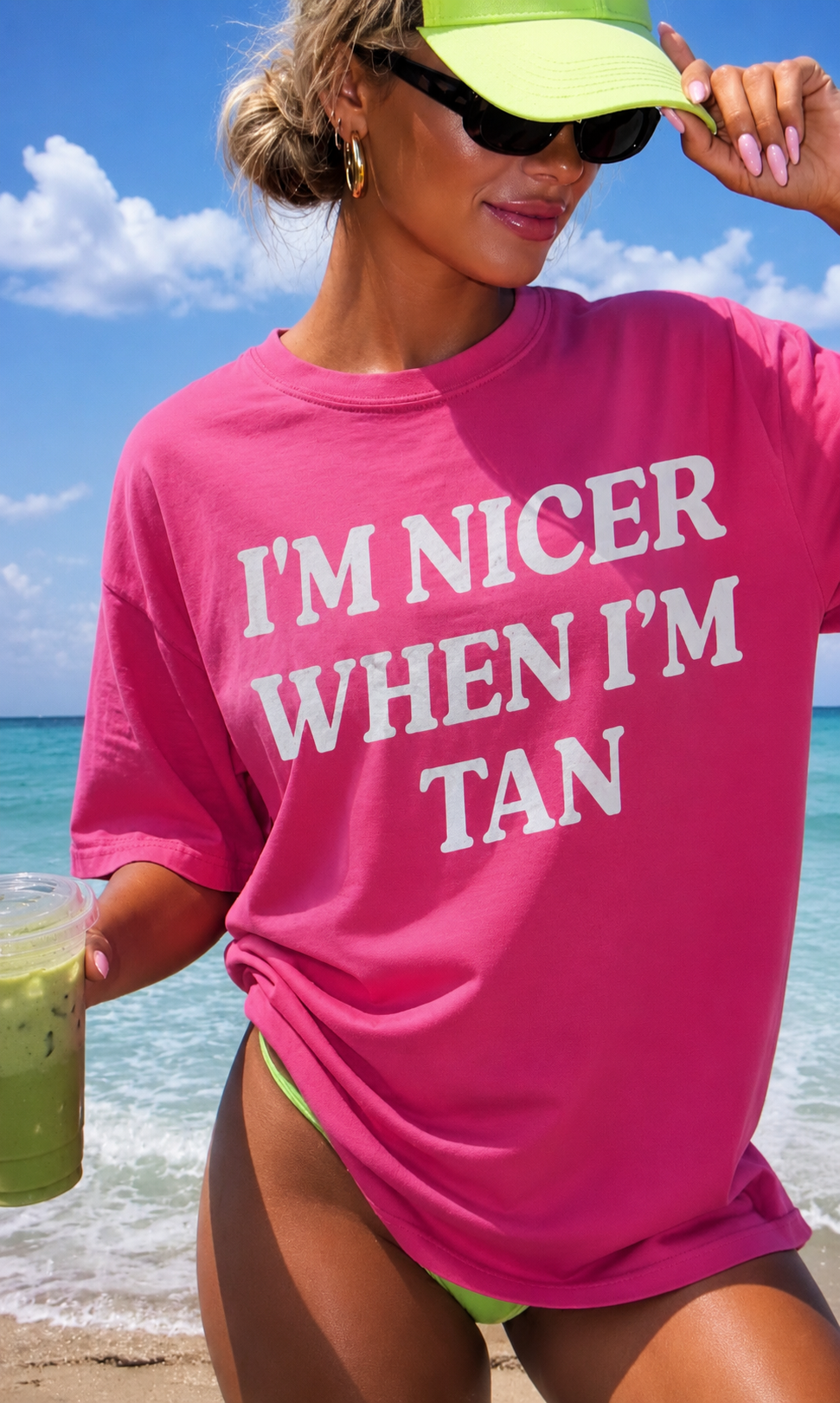 I’m Nicer When I’m Tan Graphic Tee