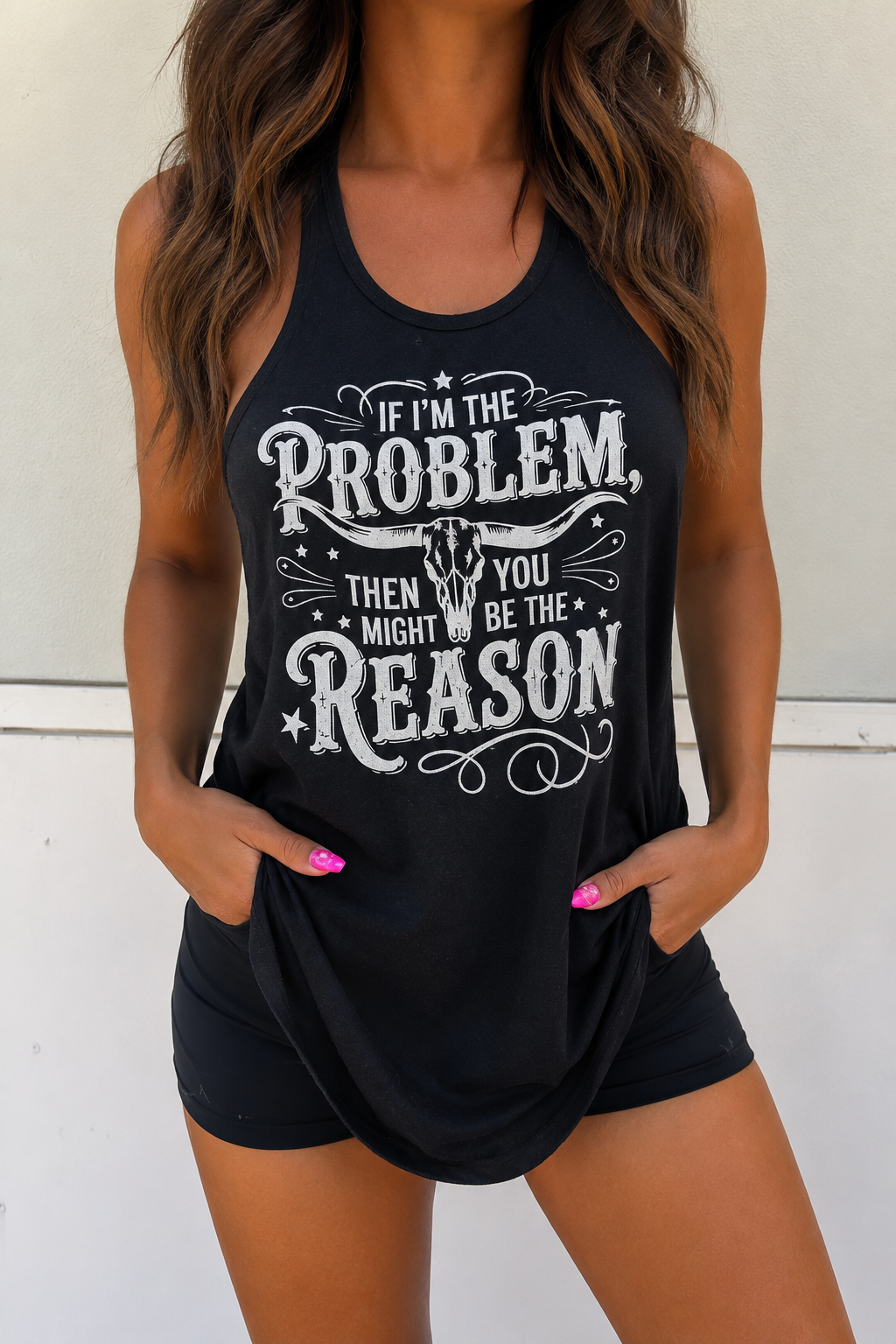 You Might be the Reason Racerback Tank
