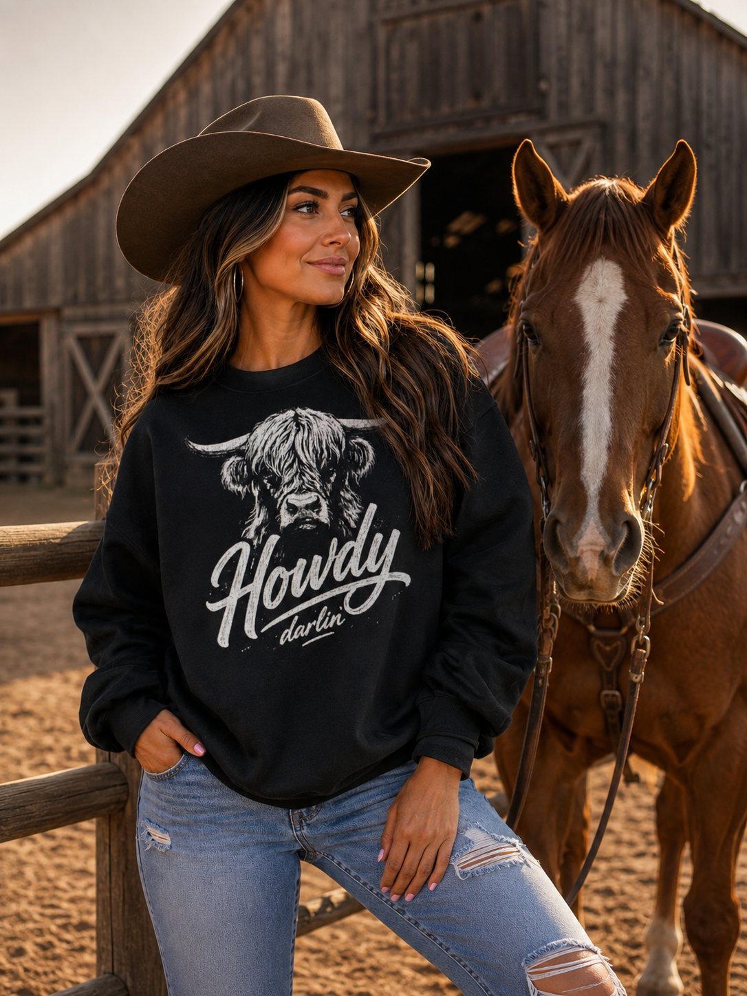 Howdy Darlin' Crewneck
