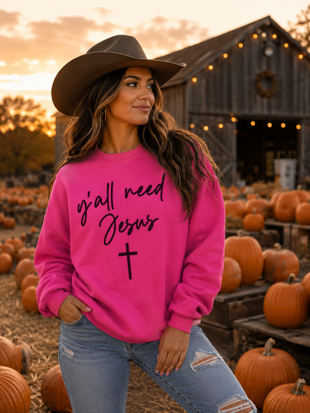 "y'all need Jesus" Sweatshirt