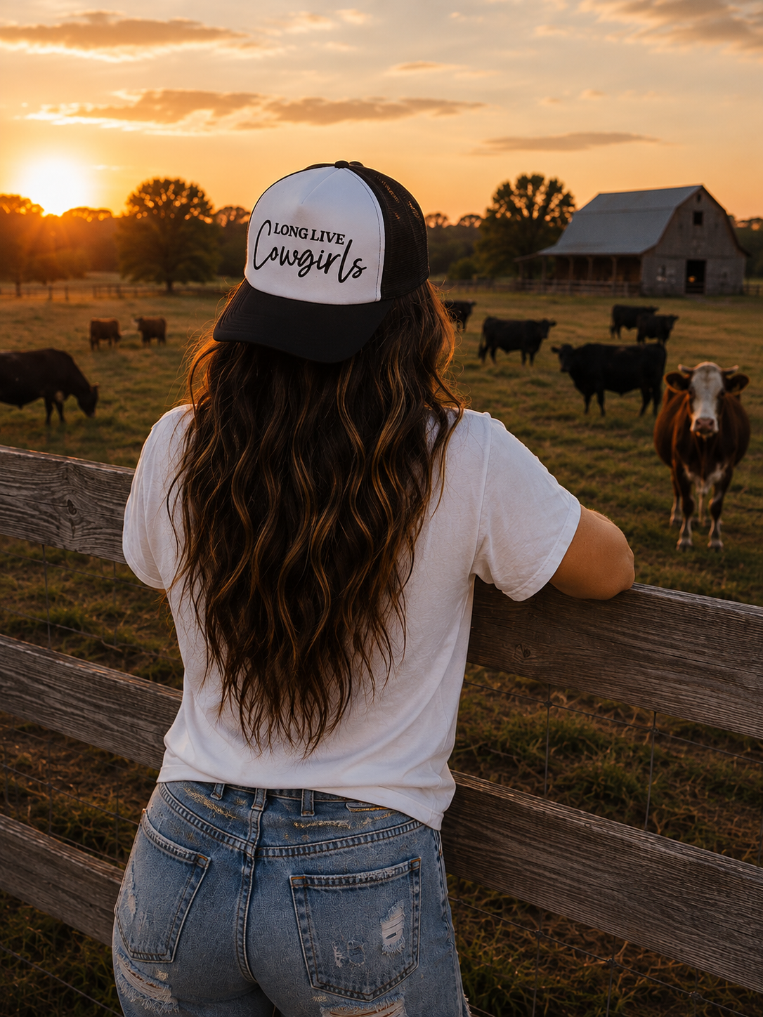 Long Live Cowgirls Foam Trucker Hat