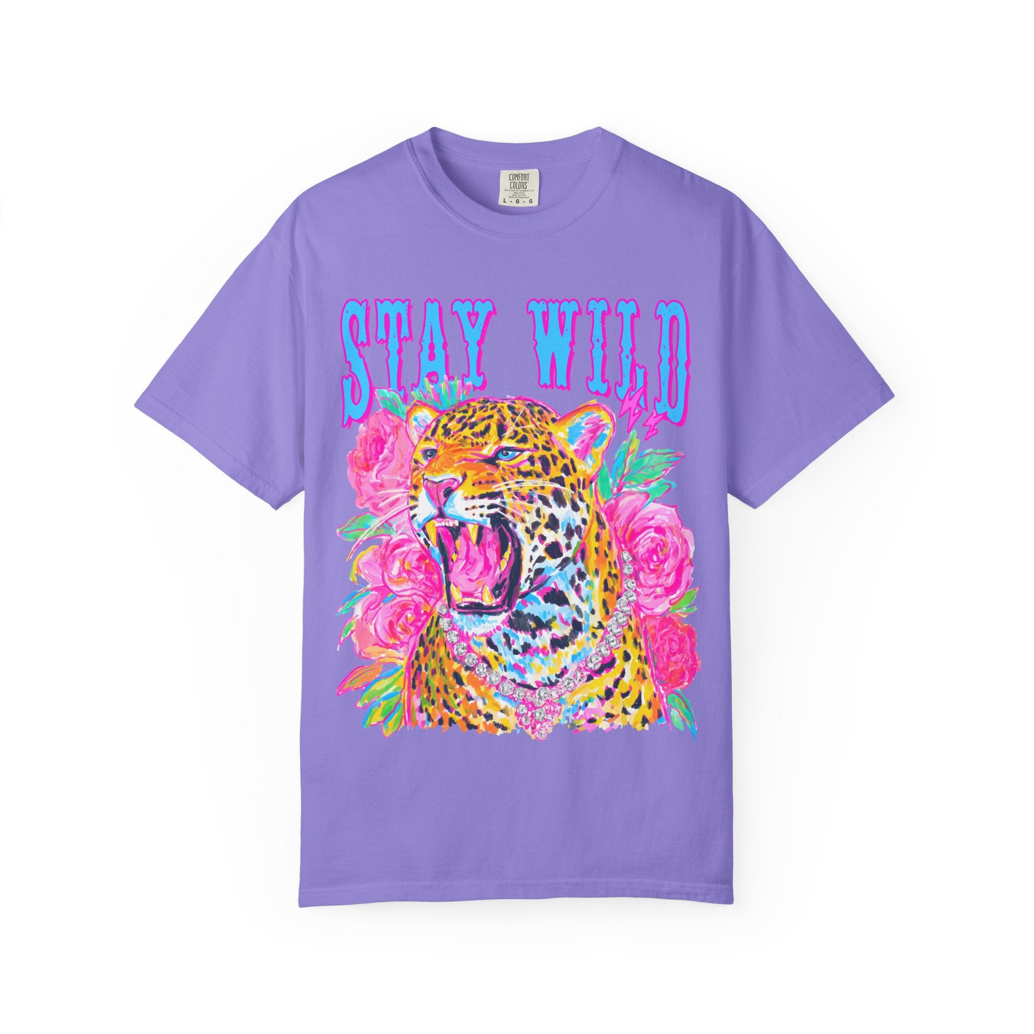 Stay Wild Leopard Graphic Tee
