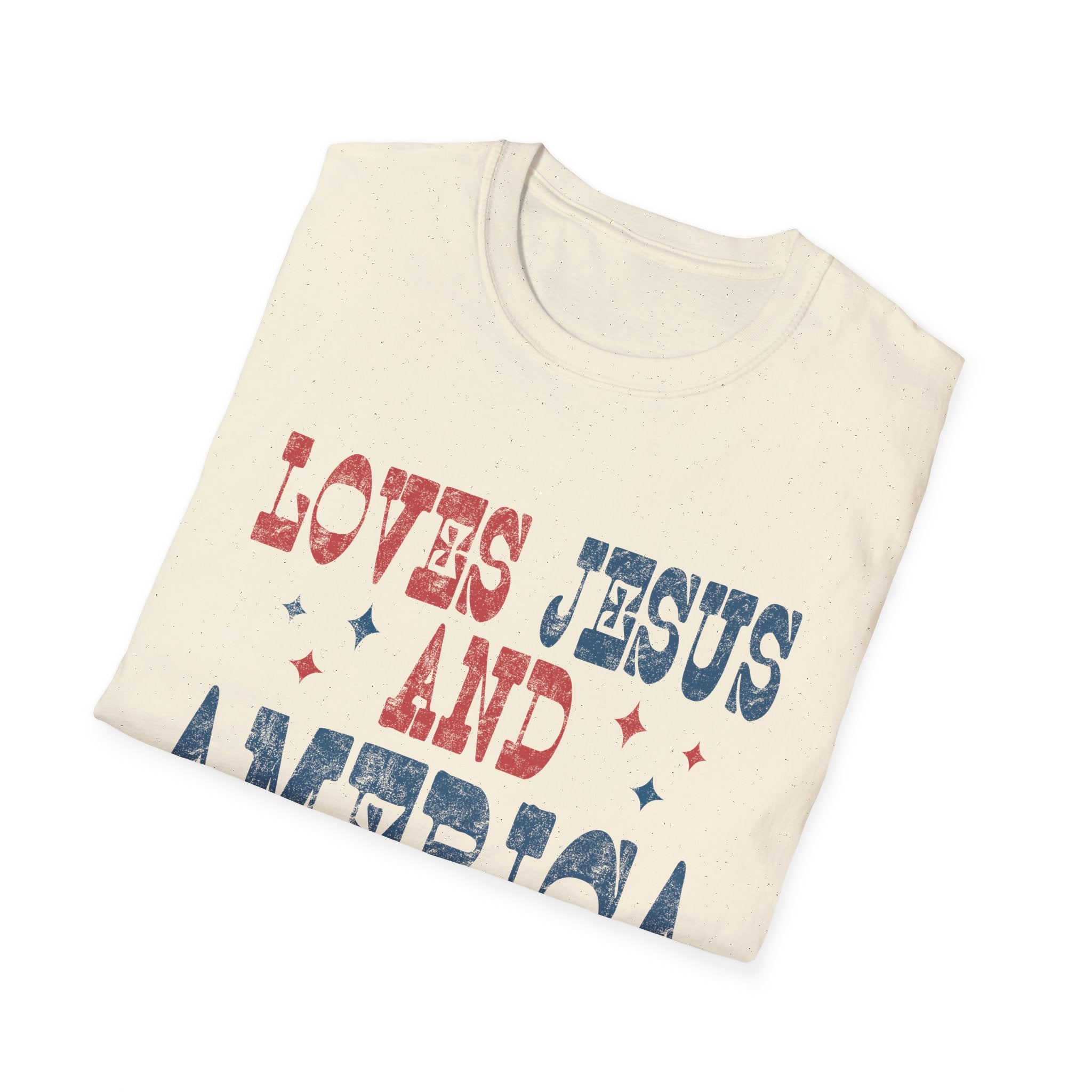 Loves Jesus and America Too Graphic Tee
