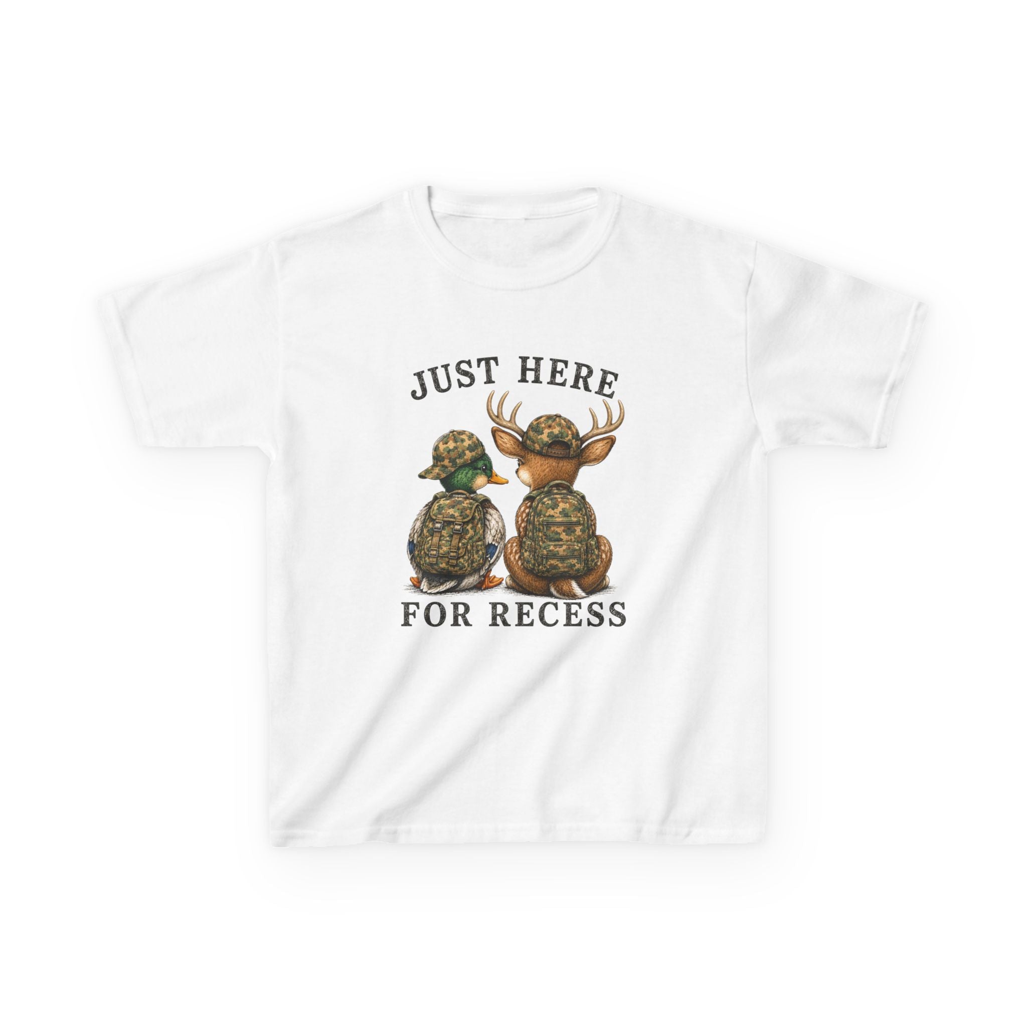 Just Here for Recess Kids Tee