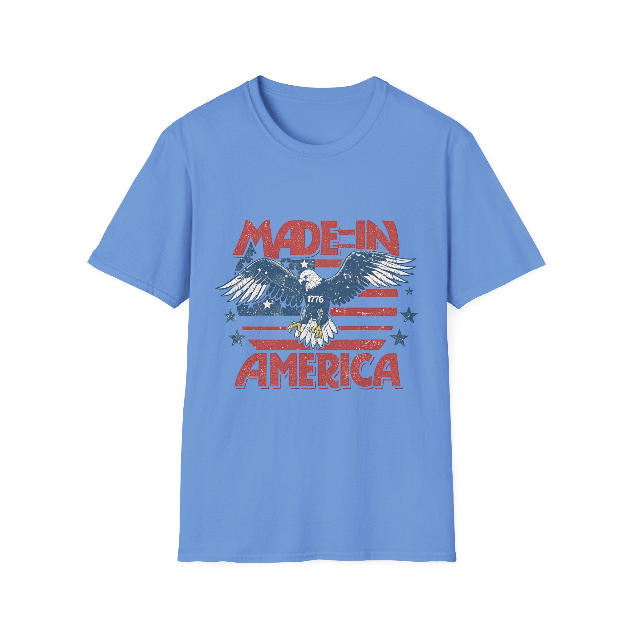 Made in America Eagle Graphic Tee — 1776 Vintage Flag